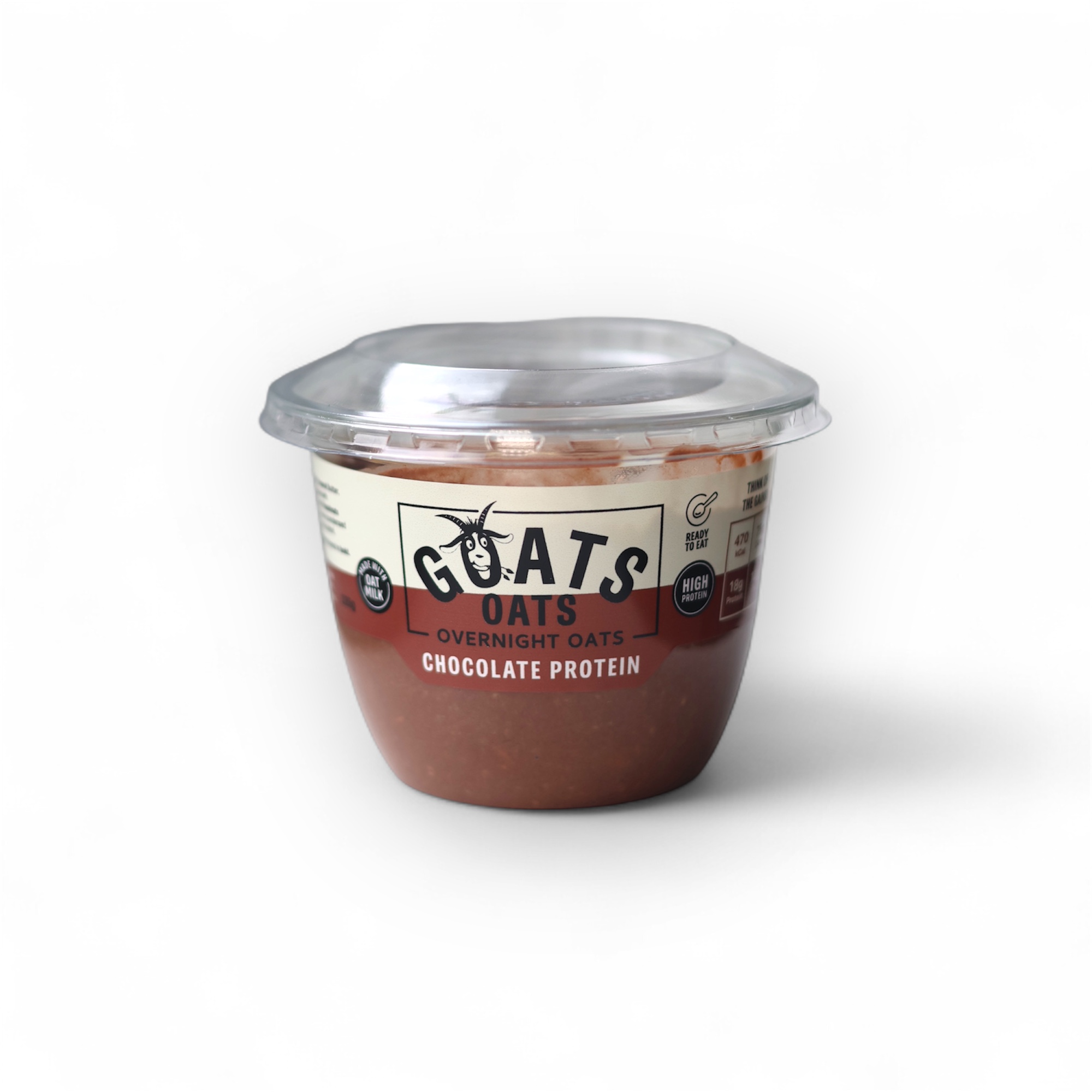 GOATS Chocolate Protein overnight oats