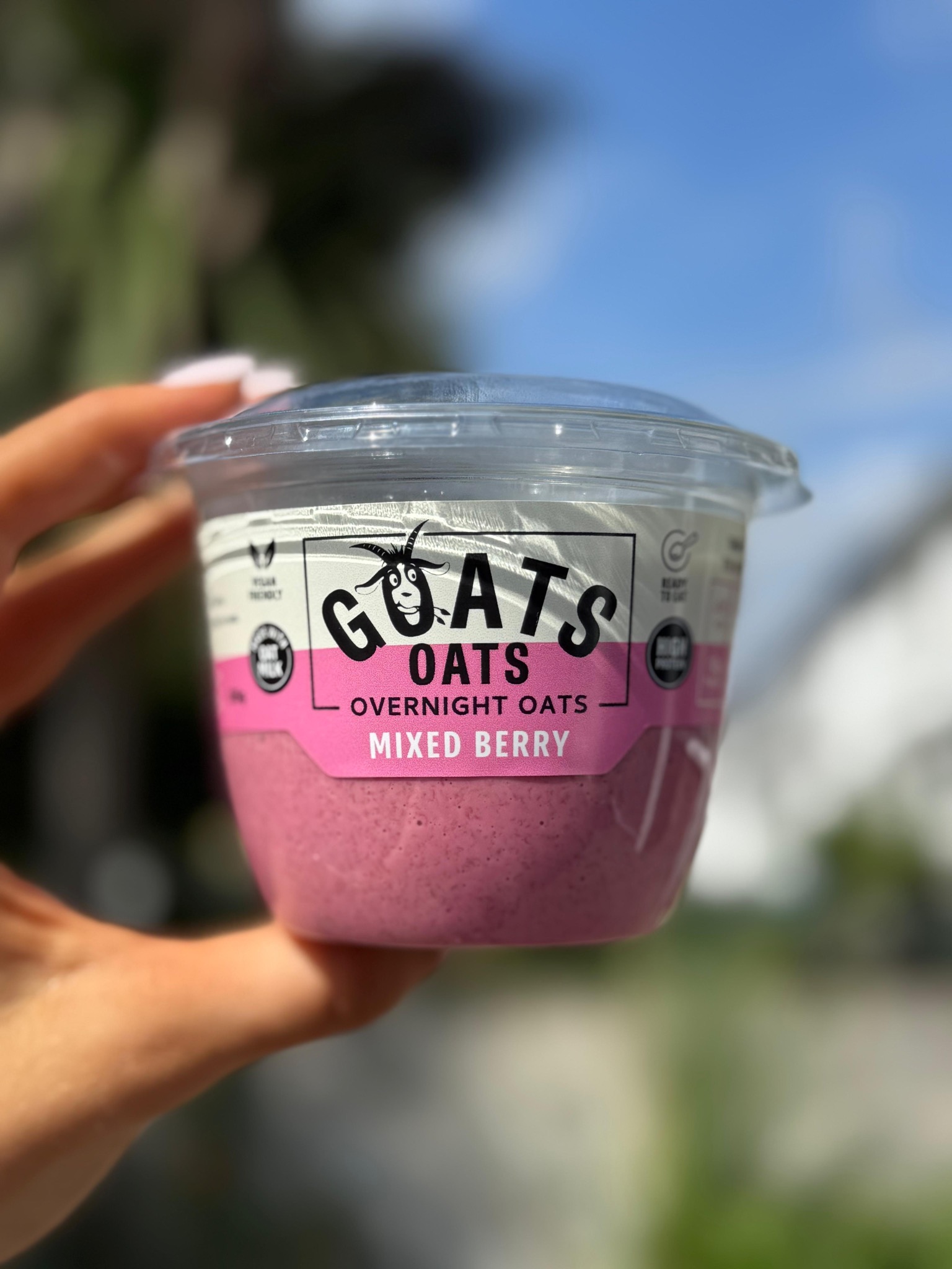 GOATS Mixed Berry overnight oats